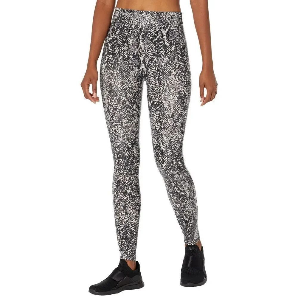 Womens Spanx Faux Leather Snake Shine Leggings